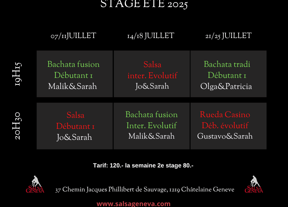 Les mardis en juin Bachata